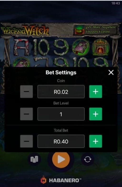 Betting Range wicked witch