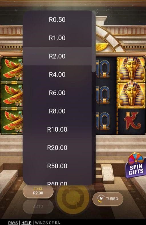 Betting Range wings of ra