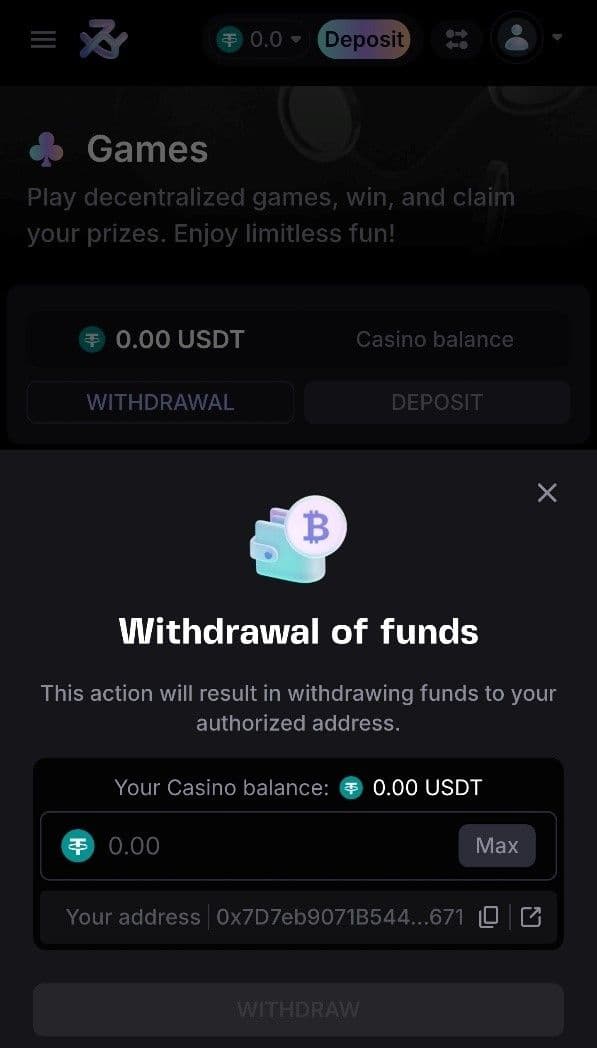 Bookmaker.XYZ Withdrawal Limits