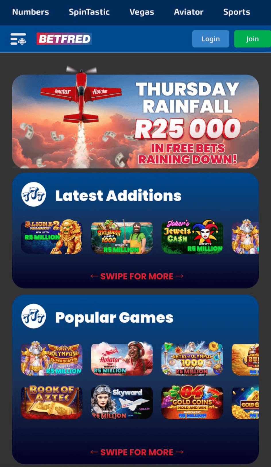 Choose a licensed SA casino like Betfred