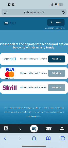 Choose the payment method you would like to use.