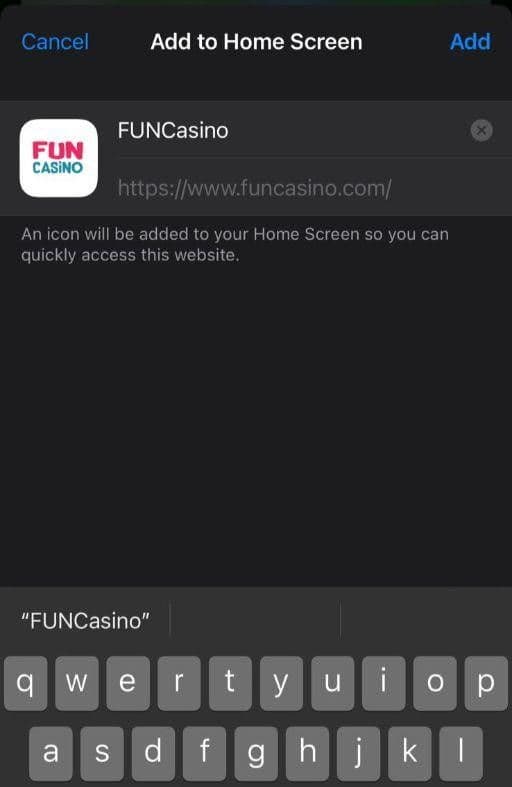Click the share button in the URL field