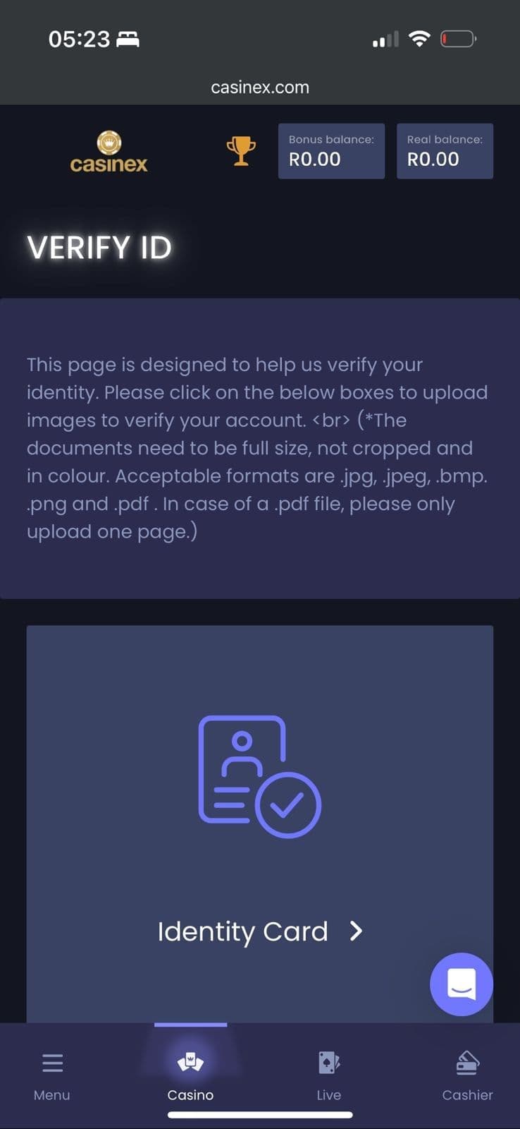 Complete the KYC verification process