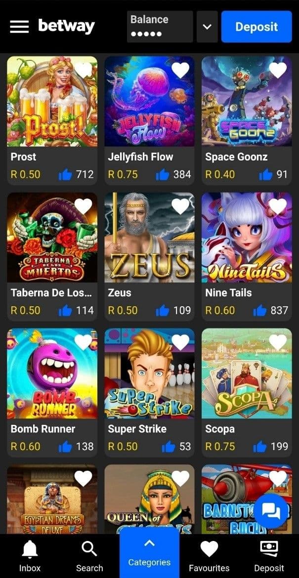 Deposit using one of the many local payment methods.