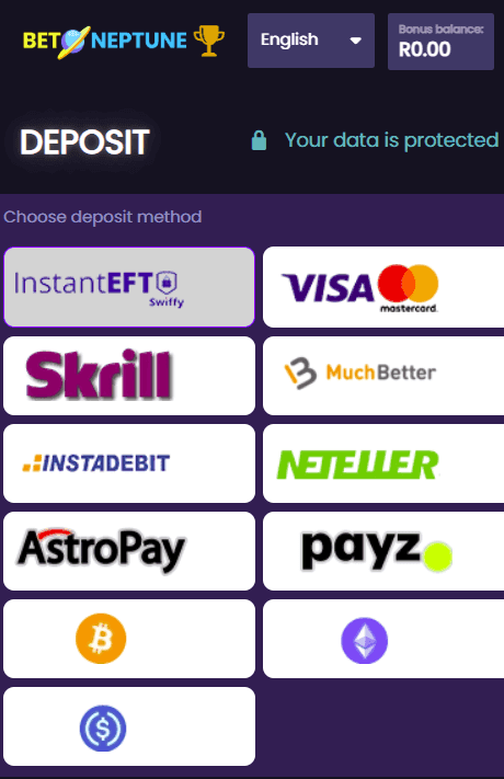 BetNeptune Deposit Guide