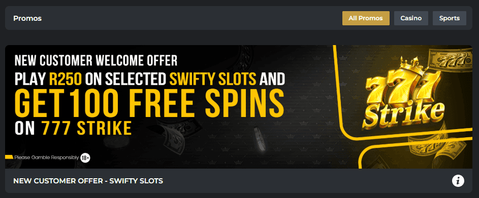 Does Swifty Sports Have a Welcome Bonus!