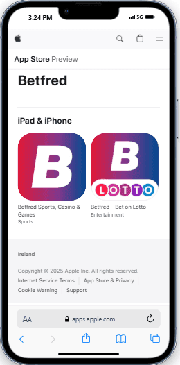 Download the Betfred App for iOS