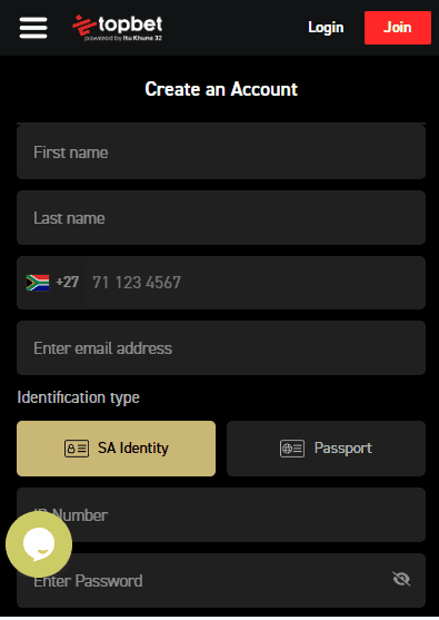 Enter your personal information