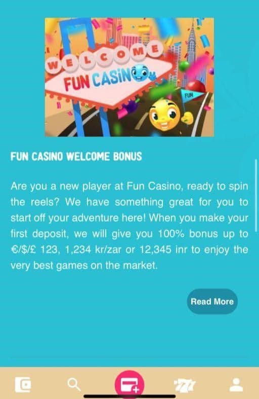 FUN Casino Registration Bonus