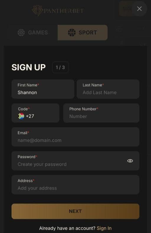 Fill in your basic info, such as your name, address, and phone number