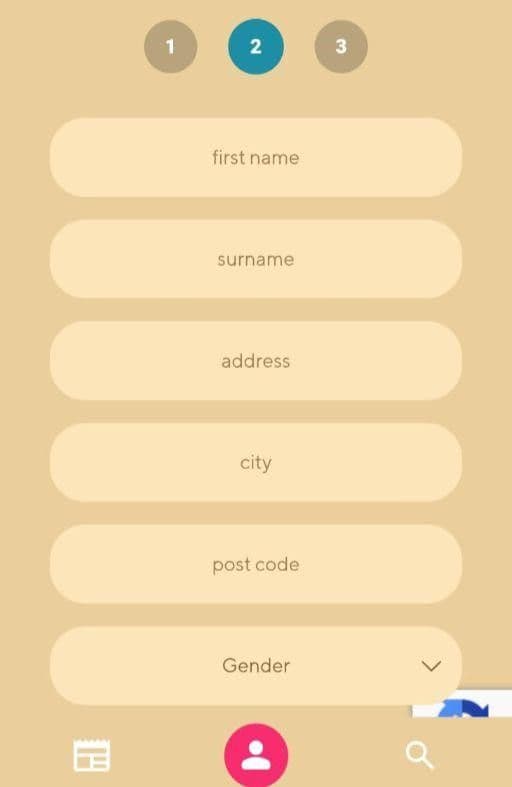 Fill in your personal details and double-check them