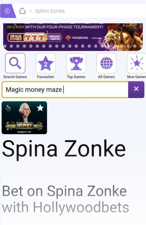 Filter the Spina Zonke library by the Pragmatic Play provider