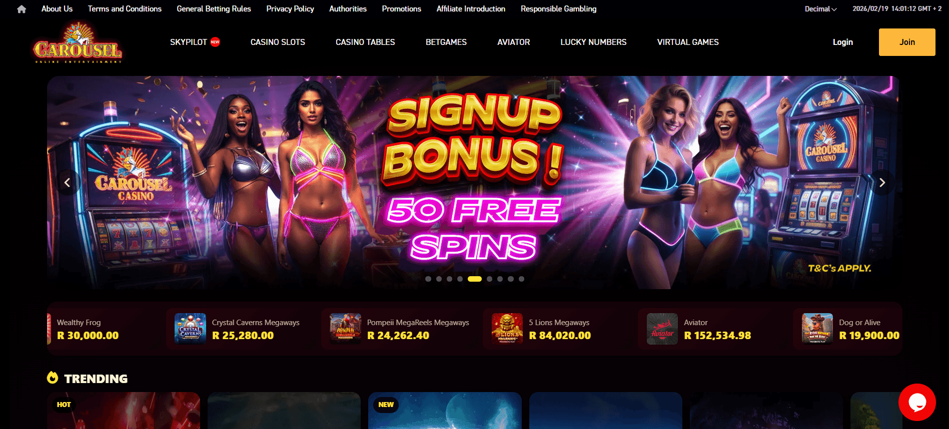 Find Carousel on your web browser