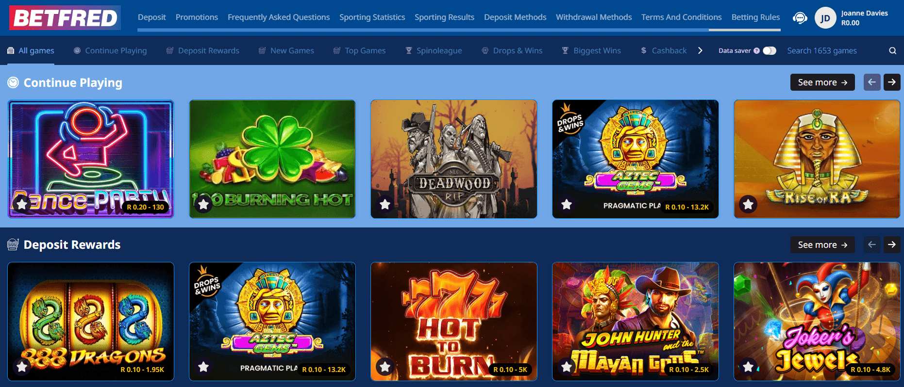 Find Dance Party in the casino lobby