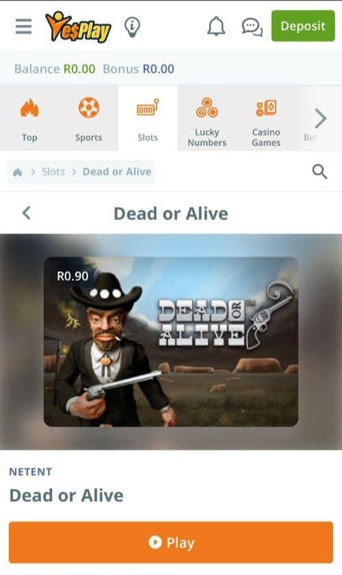 Find Dead or Alive Slot in the casino’s Spina Zonke library