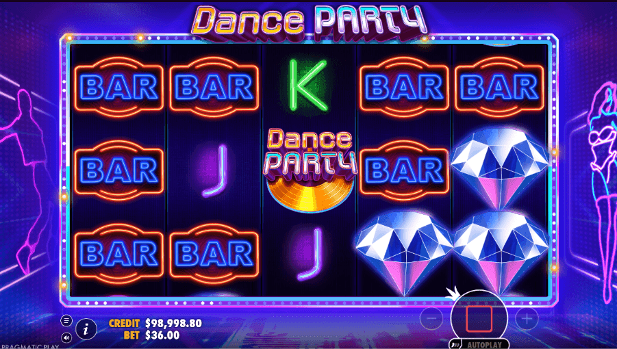 Game Symbols and Payouts Dance party