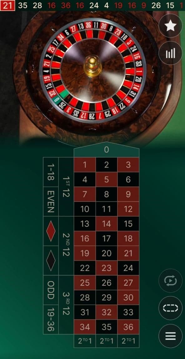 Go to the Live Casino section and find European Roulette