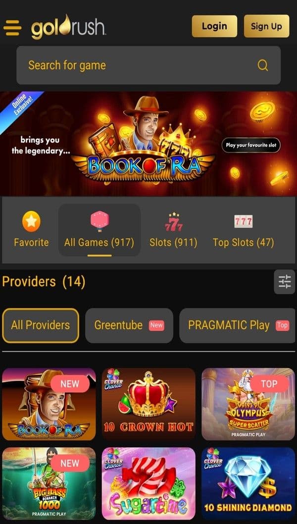 Goldrush Casino Review