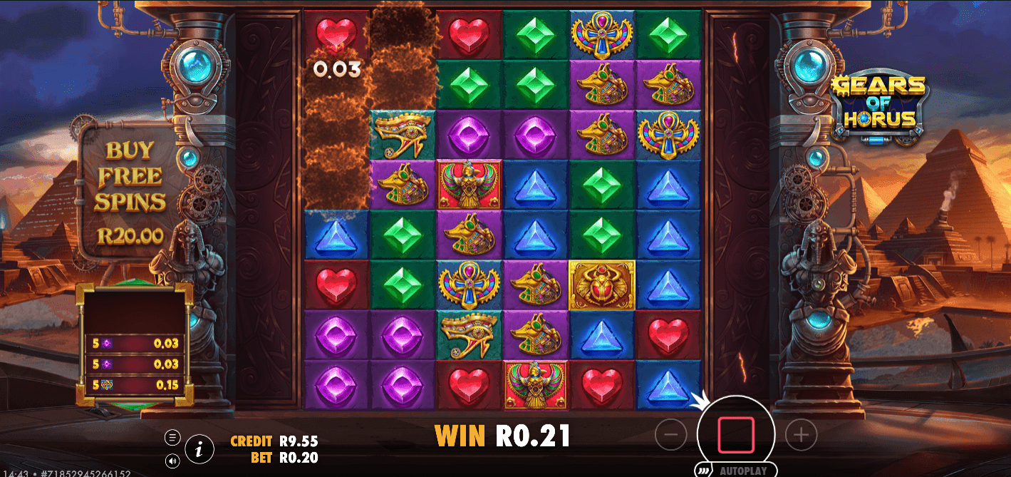 Hold the spin button to set up autoplay and toggle turbo spins..