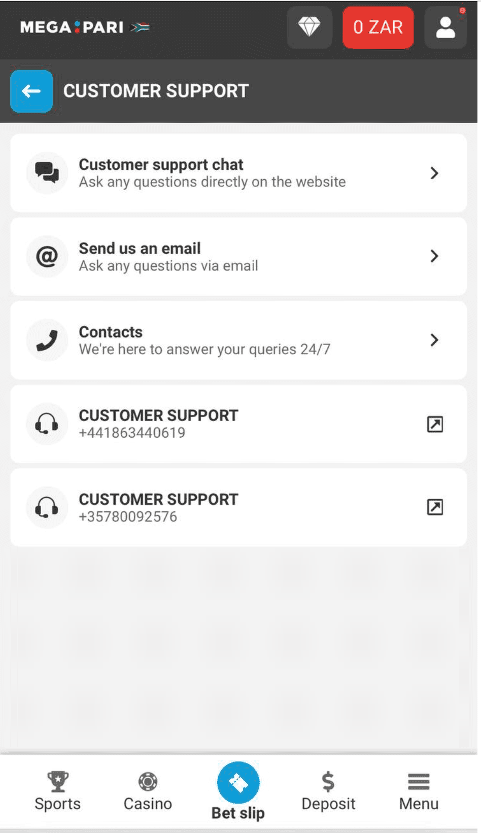 How to Reach Megapari Customer Support