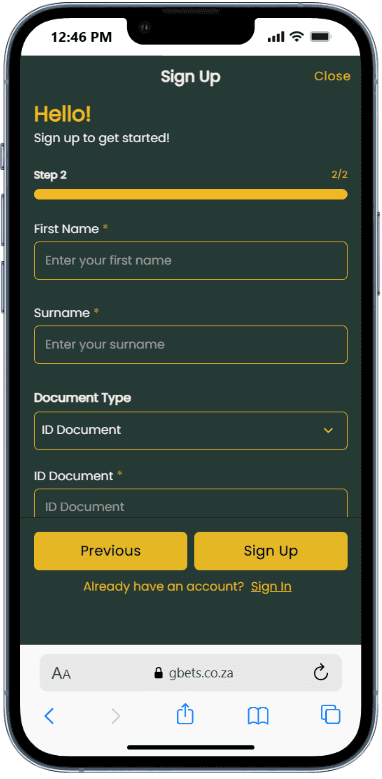 Gbets Registration Guide
