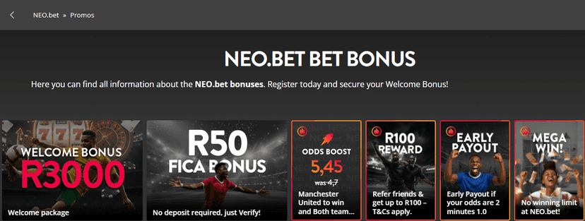 Sign Up at NEO.bet