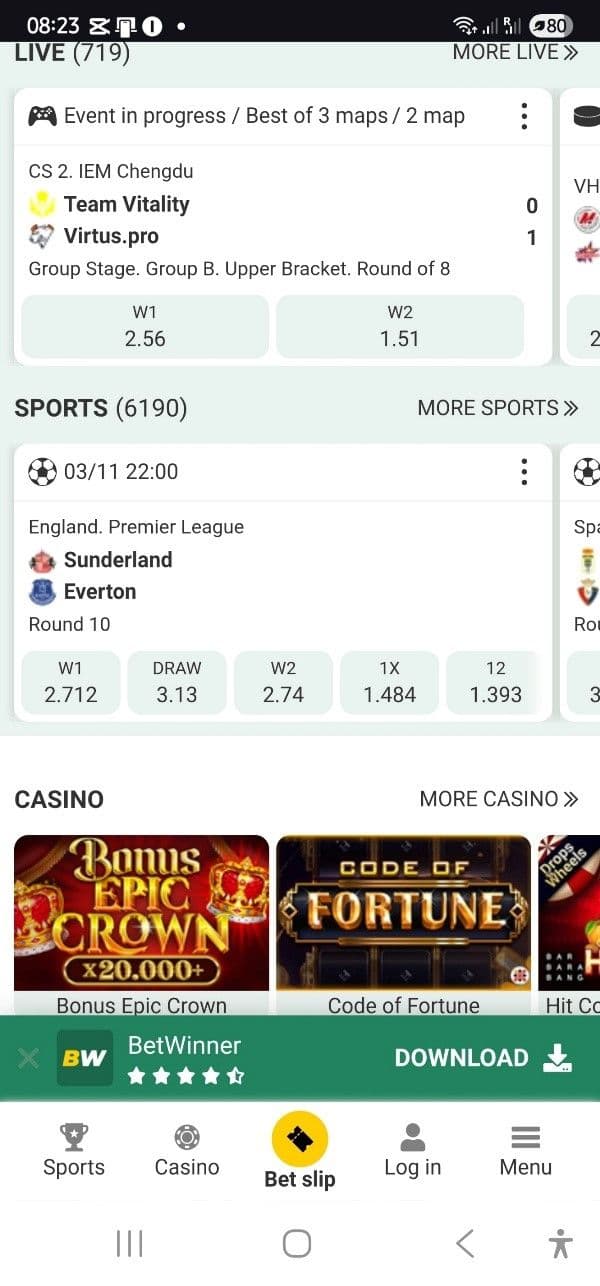 How to Sign up at BetWinner