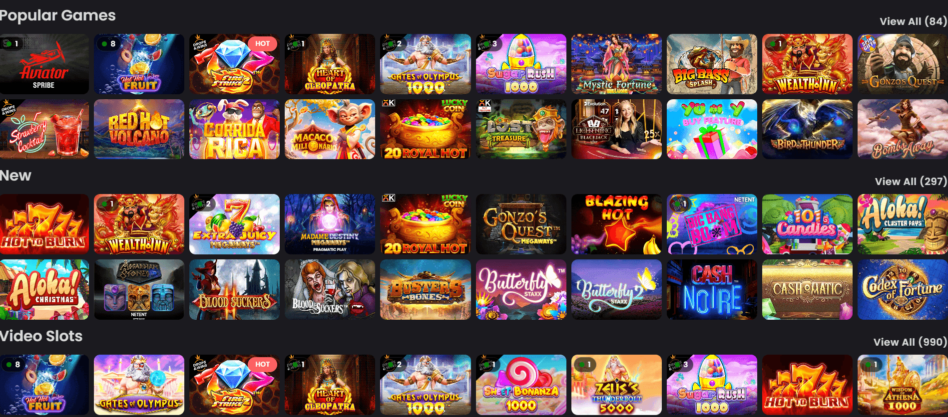Jackpot Games & Popular Picks Apex bets