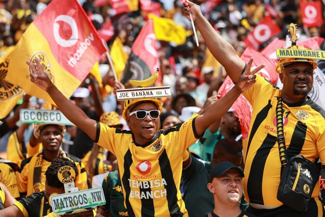 Kaizer Chiefs fans react during the Premier Soccer League (PSL)