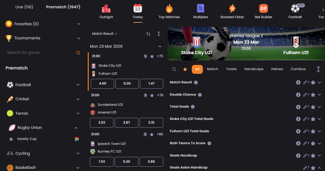 Live Betting & Streaming apex bets