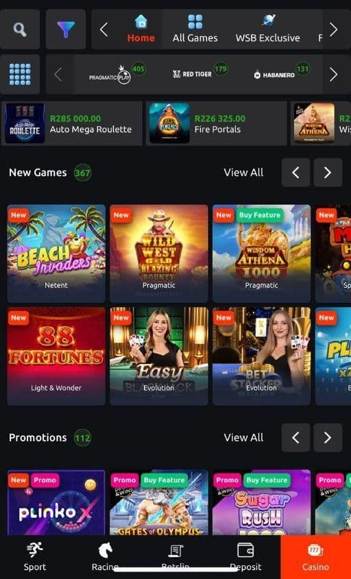 Log in to your account and start playing with the upgraded mobile interface