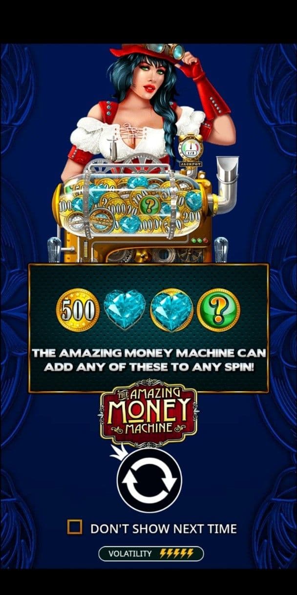 Look for The Amazing Money Machine in the casino lobby