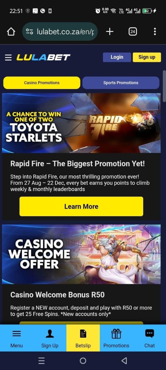 Lulabet Mobile App Registration