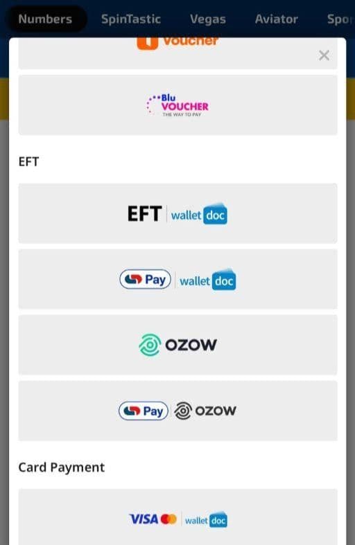 Make your first deposit..