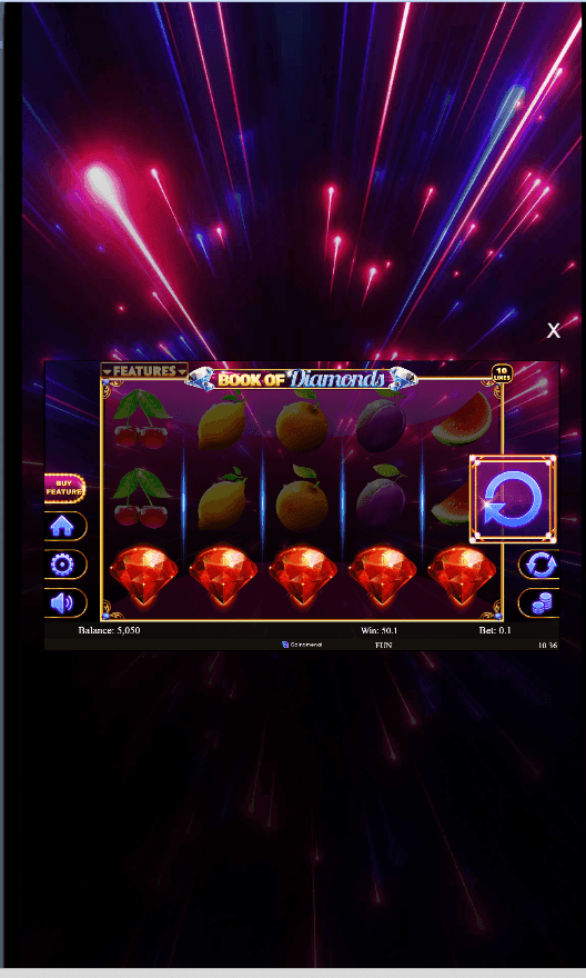 Max Win Potential book od diamonds