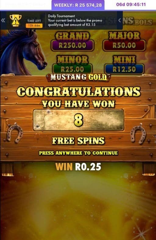 Mustang Gold Bonus and Key Features