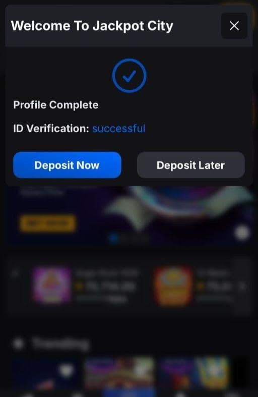 Once you’re in, head to the account verification menu