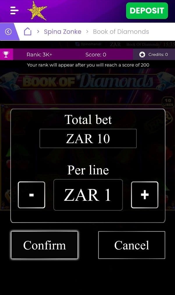 Open Book of Diamonds