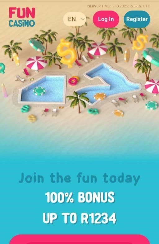 Open FUN Casino on your web browser