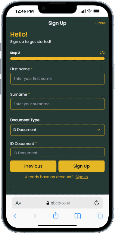 Open the casino on your desktop or mobile