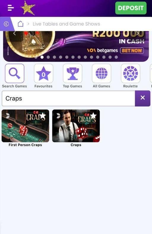Live Dealer Craps in South Africa Playing Guide