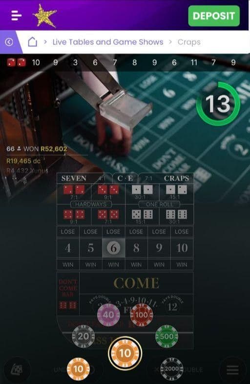 Live Dealer Craps in South Africa Playing Guide
