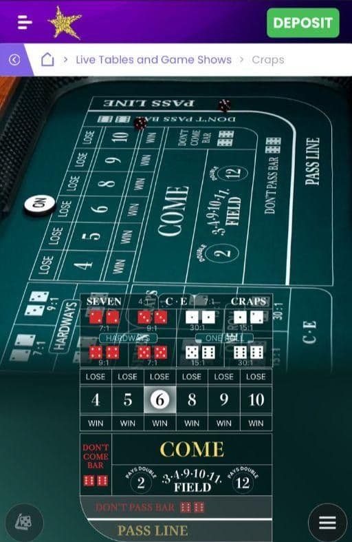Live Dealer Craps in South Africa Playing Guide