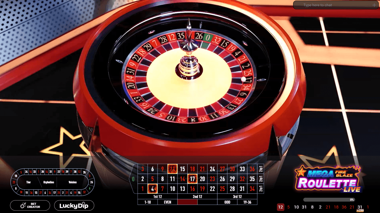 Playtech Live Mega Fire Blaze Roulette Review