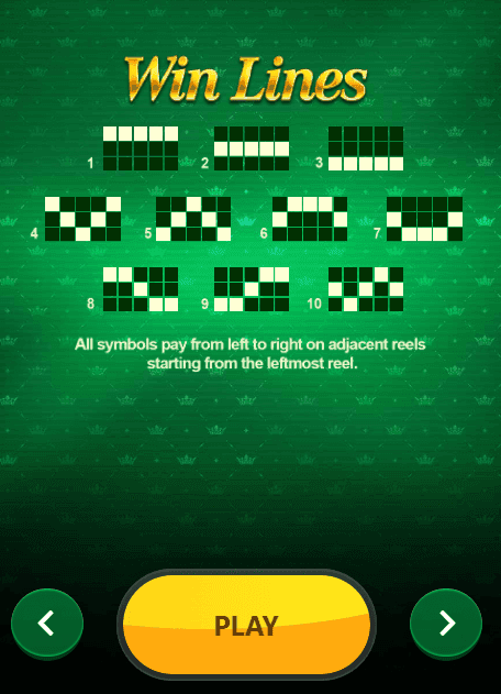 Reels, Rows, Paylines 777 strike