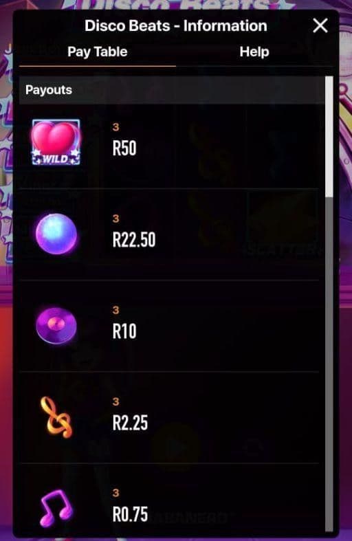 Reels, Rows, Paylines disco beats