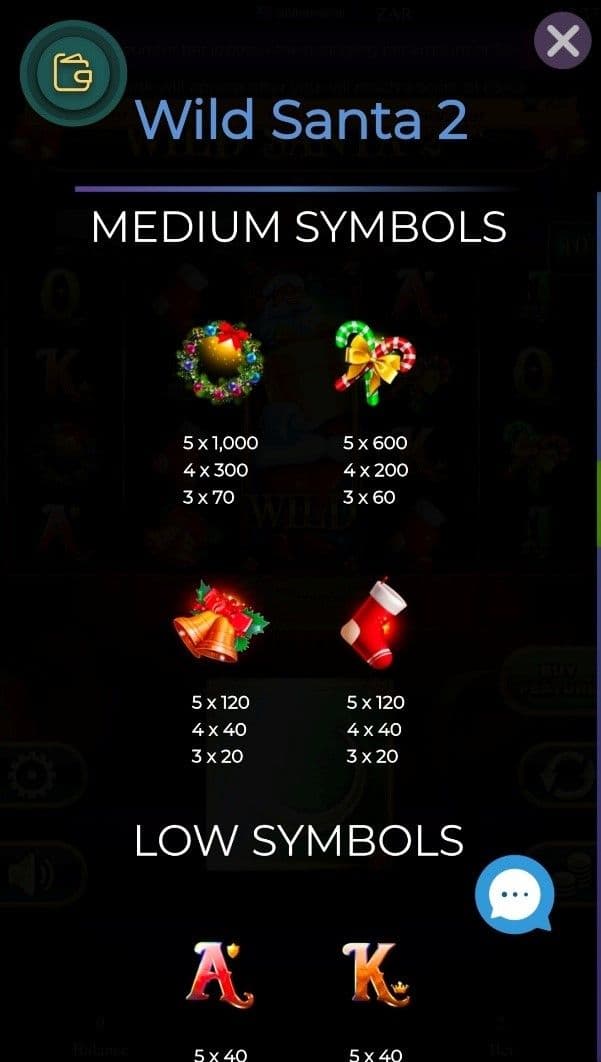 Regular Symbols wild santa