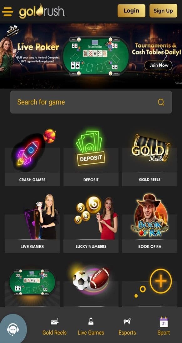 Review of Goldrush User Experience