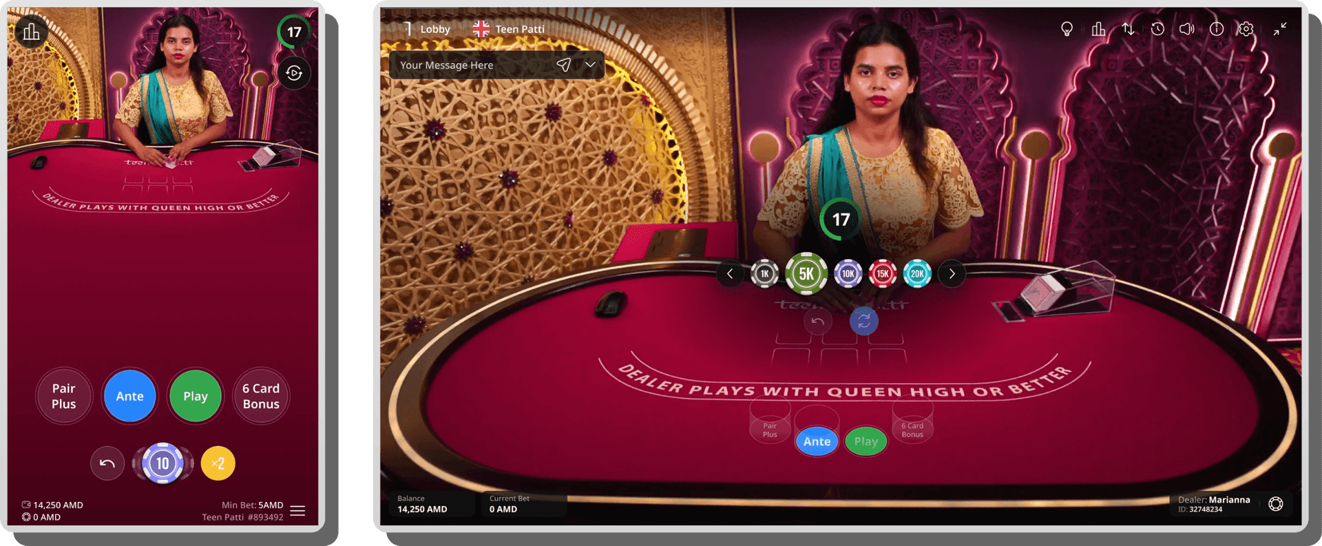 Rules & Gameplay of Live Teen Patti