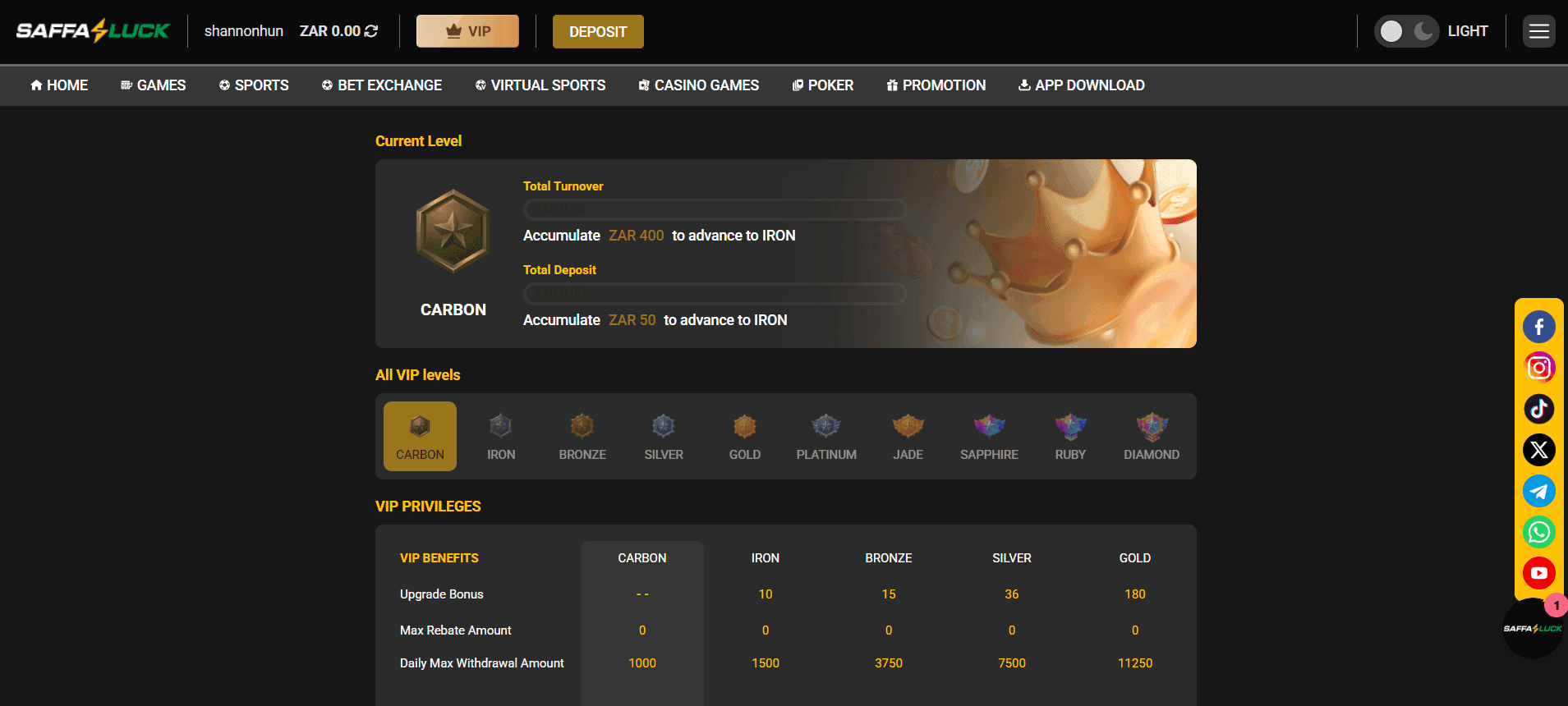 Saffaluck VIP Club & Loyalty Program